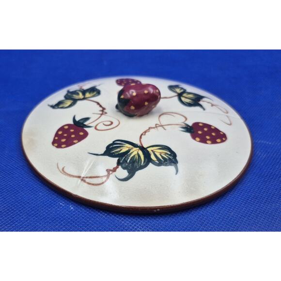 Vintage Fred Roberts Strawberry Jelly Jam Condiment Set 8 Pieces Japan - Picture 10 of 16